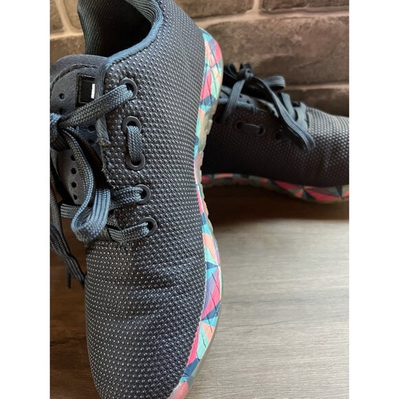 Nobull Outwork Shoes Gym Workout Gum Bottom Lace Up Navy Blue Mens 7.5 Womens 9 - Picture 14 of 14